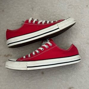 Classic Red Canvas Sneakers